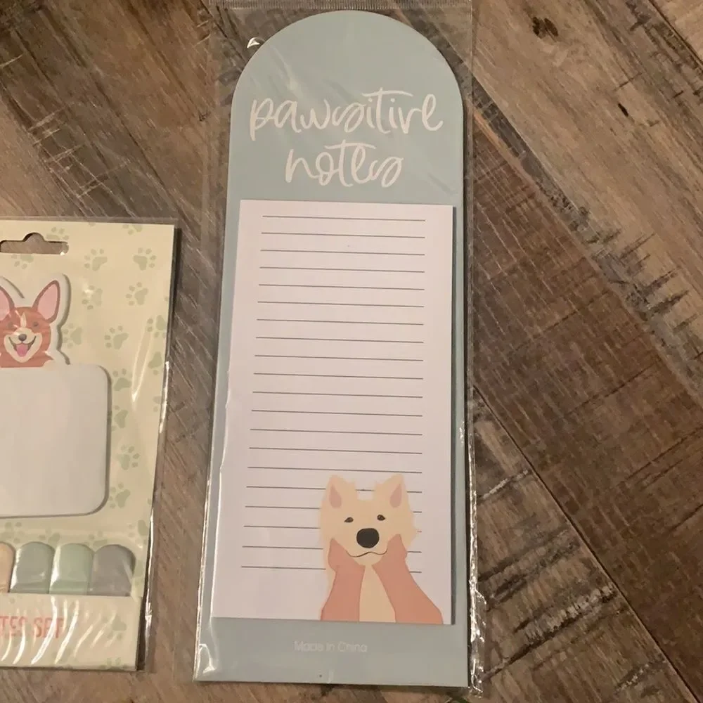 Dog Magnetic Notepad Sticky Notes Corgi Gift New‎